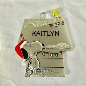 KAITLYN Snoopy and Woodstock Ornament Hallmark